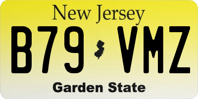 NJ license plate B79VMZ