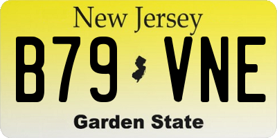 NJ license plate B79VNE