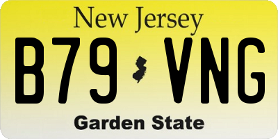 NJ license plate B79VNG