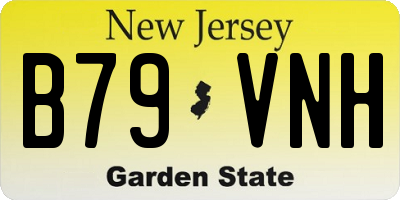NJ license plate B79VNH