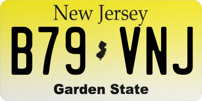 NJ license plate B79VNJ