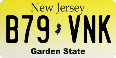 NJ license plate B79VNK
