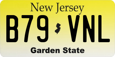 NJ license plate B79VNL