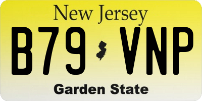 NJ license plate B79VNP
