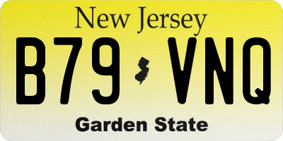 NJ license plate B79VNQ