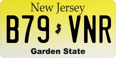 NJ license plate B79VNR