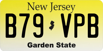 NJ license plate B79VPB