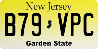 NJ license plate B79VPC