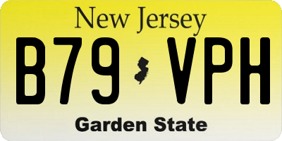 NJ license plate B79VPH