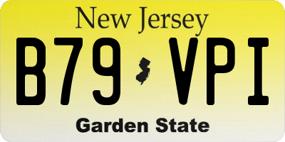 NJ license plate B79VPI