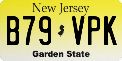 NJ license plate B79VPK