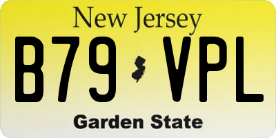 NJ license plate B79VPL