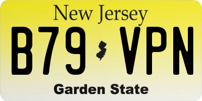 NJ license plate B79VPN
