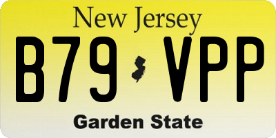 NJ license plate B79VPP