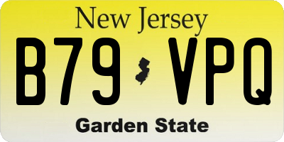 NJ license plate B79VPQ