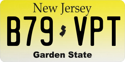 NJ license plate B79VPT