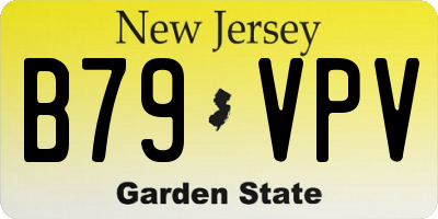 NJ license plate B79VPV