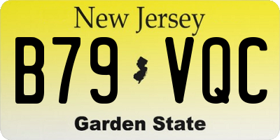 NJ license plate B79VQC