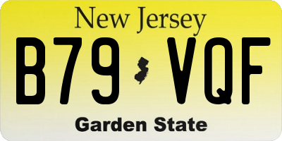 NJ license plate B79VQF