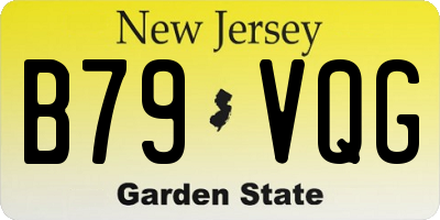 NJ license plate B79VQG