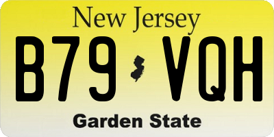 NJ license plate B79VQH