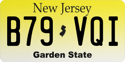 NJ license plate B79VQI