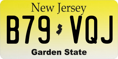 NJ license plate B79VQJ