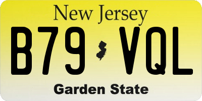NJ license plate B79VQL