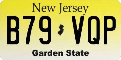 NJ license plate B79VQP