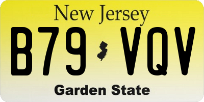 NJ license plate B79VQV
