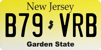 NJ license plate B79VRB