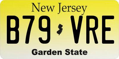 NJ license plate B79VRE
