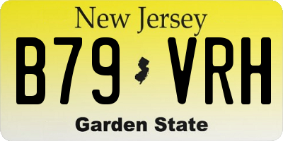 NJ license plate B79VRH