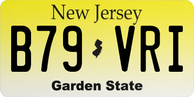 NJ license plate B79VRI