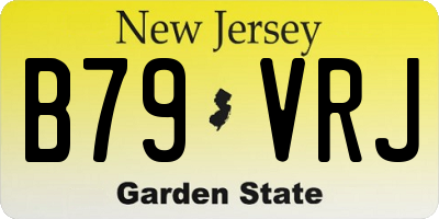 NJ license plate B79VRJ