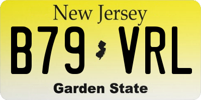 NJ license plate B79VRL