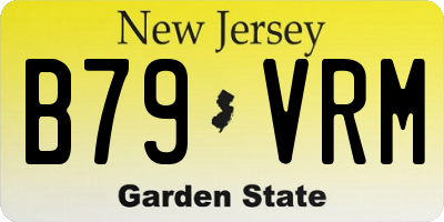 NJ license plate B79VRM