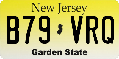 NJ license plate B79VRQ