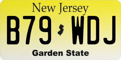 NJ license plate B79WDJ