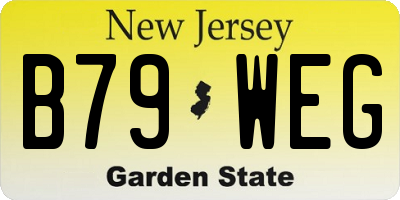 NJ license plate B79WEG