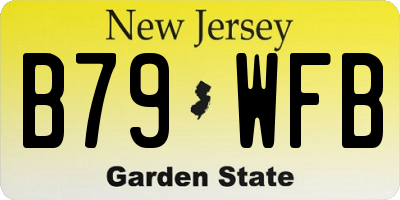 NJ license plate B79WFB