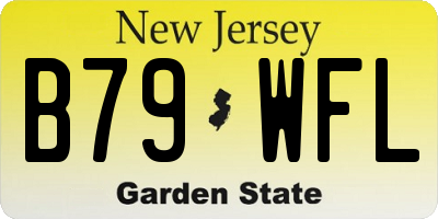 NJ license plate B79WFL