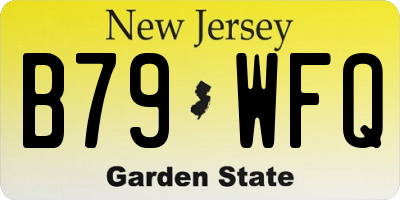 NJ license plate B79WFQ