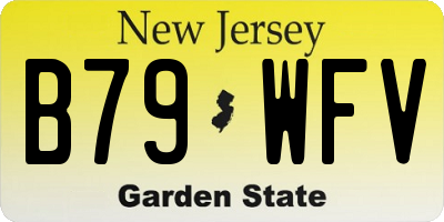 NJ license plate B79WFV