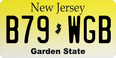 NJ license plate B79WGB