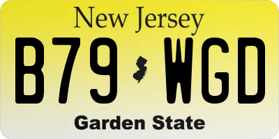 NJ license plate B79WGD
