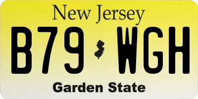 NJ license plate B79WGH