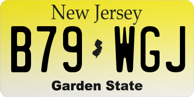 NJ license plate B79WGJ