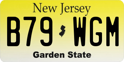 NJ license plate B79WGM