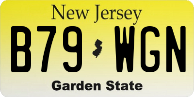 NJ license plate B79WGN